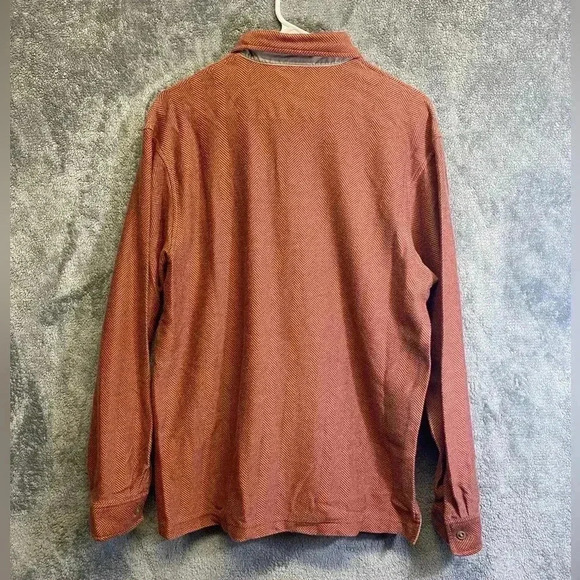 LL.Bean Men’s Rust Orange 3 Button Polo Shirt Size M‎ - Picture 6 of 9